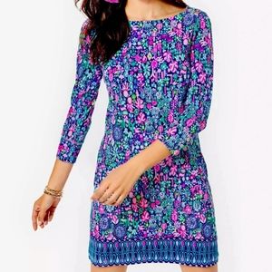 NWT Lilly Pulitzer UPF 50+ Sophie Dress in Low Tide Navy Jewely sz Med